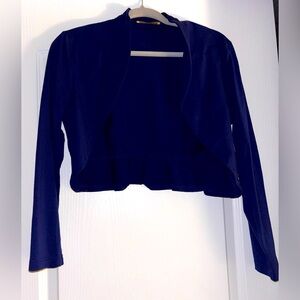 Navy bolero. Worn once to a holiday party!
